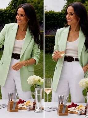 Gauge81 Oversized Blazer Jacket  Luxury Designer Outerwear Meghan Markle Chic